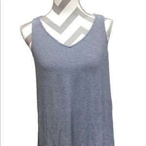 Gillian & O’Malley Navy/White Striped Sleeveless